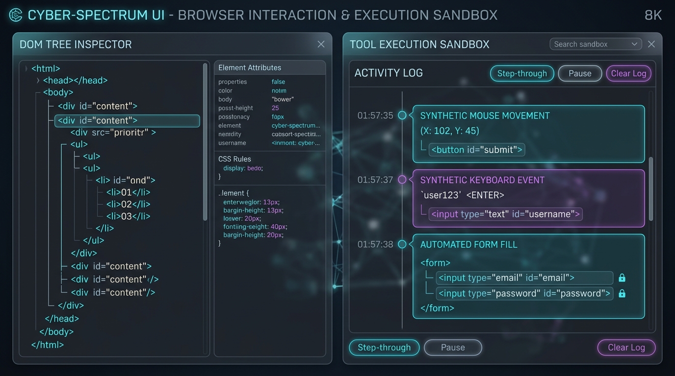 DOM Tool Calling Sandboxes