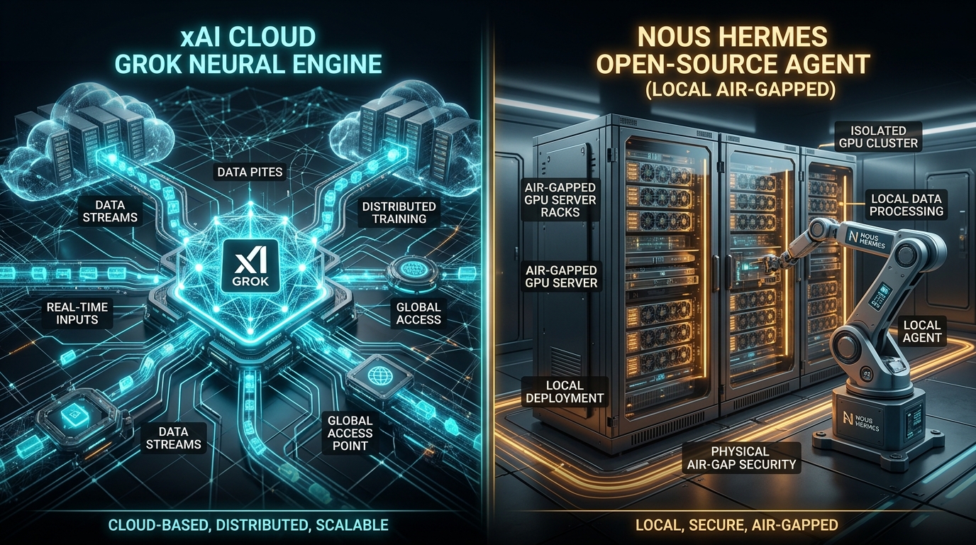 Grok Bot vs. Hermes Agent (Nous Research): Cloud Routines vs. Open-Source Local Agents